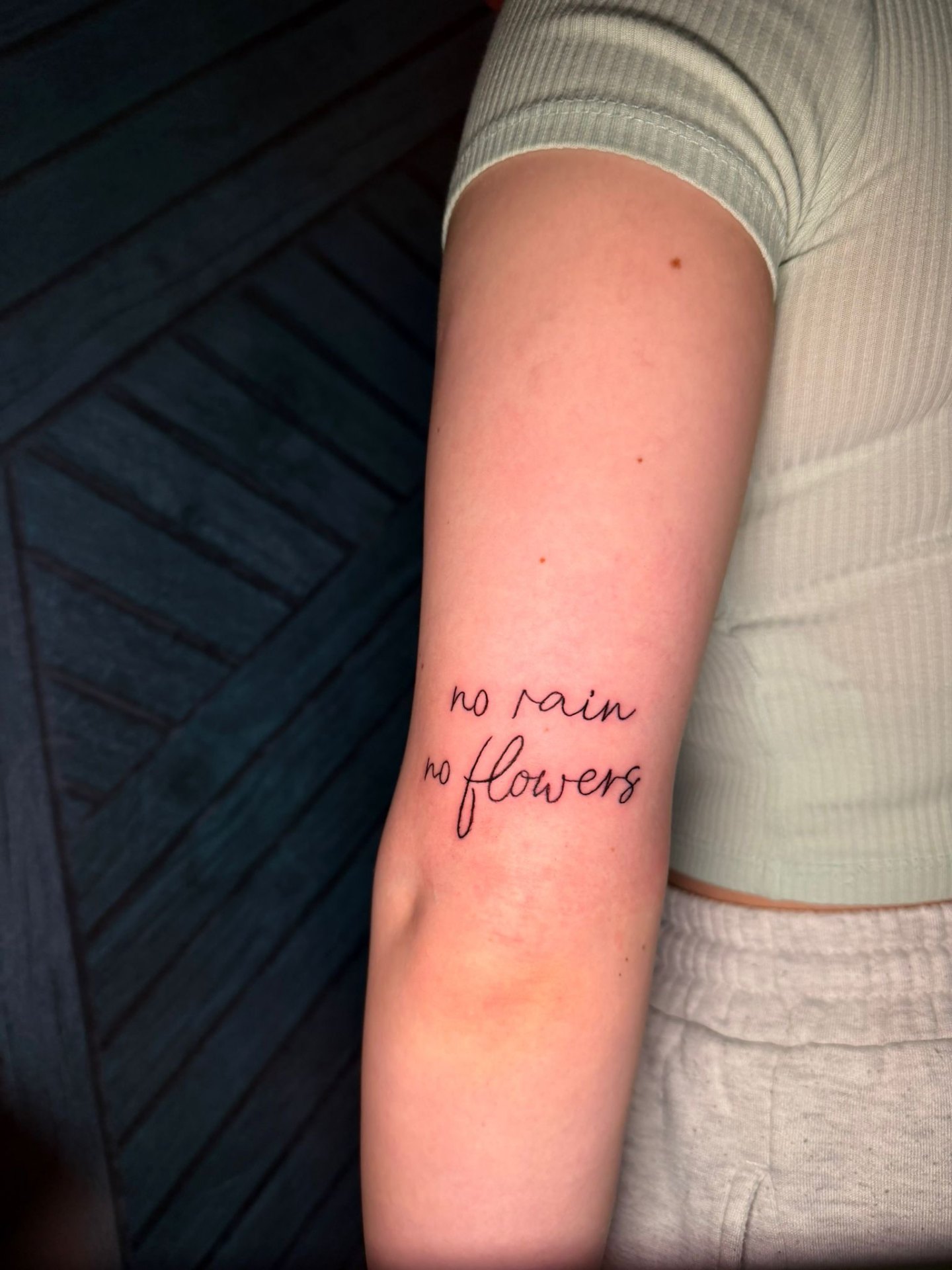 No rain, no flowers